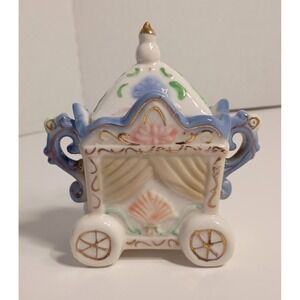 Precious Nursery Trinket Keepsake Box Victorian Pastel Circus Wagon Theme